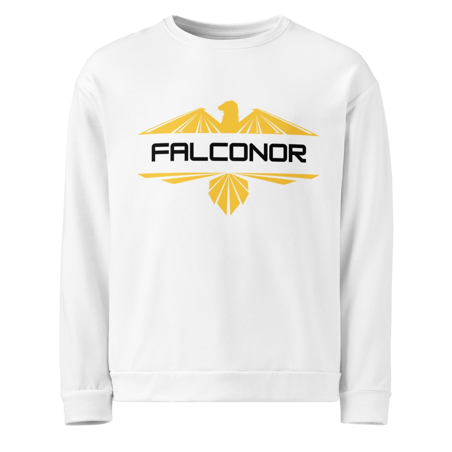 Falconor Hawk unisex sweatshirt with all-over print and soft brushed fleece interior