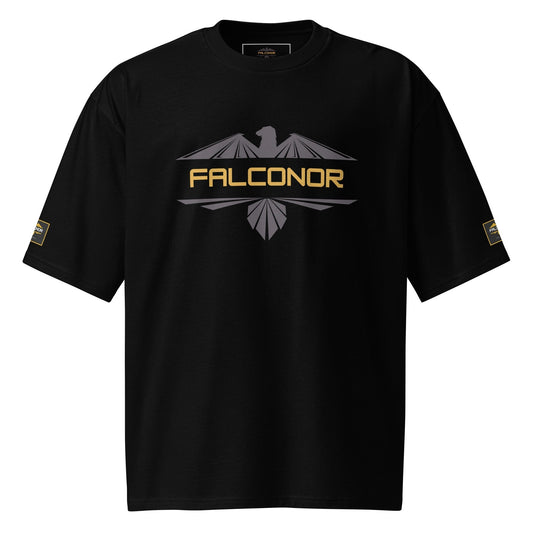 Falconor Raptor oversized heavyweight T-shirt in breathable cotton with drop shoulders and relaxed fit