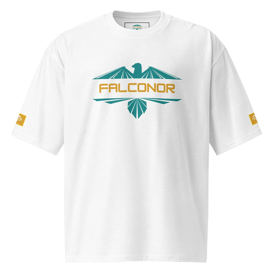 Falconor Raptor oversized heavyweight unisex streetwear t-shirt in premium cotton
